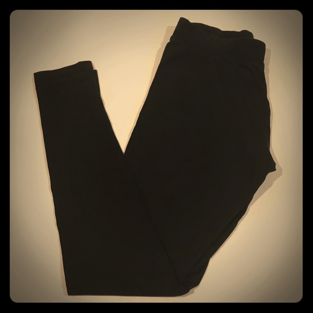 PUMA Plain Black Leggings (XS)
